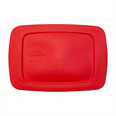 Pyrex Pyrex® Red Lid for Easy Grab® 1.5-quart Rectangular Glass Loaf Pan