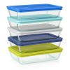 Pyrex Pyrex® Simply Store® 10-piece Meal Prep Rectangular Glass Storage Set
