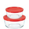 Pyrex Pyrex® Simply Store® 4-piece Round Glass Storage Set