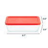 Pyrex Pyrex® Simply Store® 6-Cup Rectangle Glass Storage with Plastic Lid