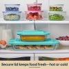 Pyrex Pyrex® Sculpted Tinted Glass 3QT Oblong Baking Dish with Lid, Aqua