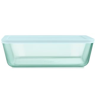 Pyrex Pyrex® Simply Store® Tinted Glass 11-cup Rectangle Storage Container with Lid, Aqua