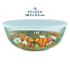 Pyrex Pyrex® Colors Sculpted Tinted 4.5-quart Mixing Bowl with Lid, Aqua