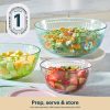 Pyrex Pyrex® Colors Sculpted Tinted 4.5-quart Mixing Bowl with Lid, Aqua