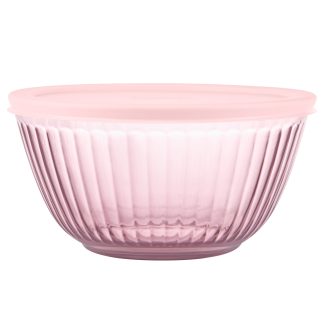 Pyrex Pyrex® Sculpted Tinted Glass 2.3QT Mixing Bowl with Lid, Pink