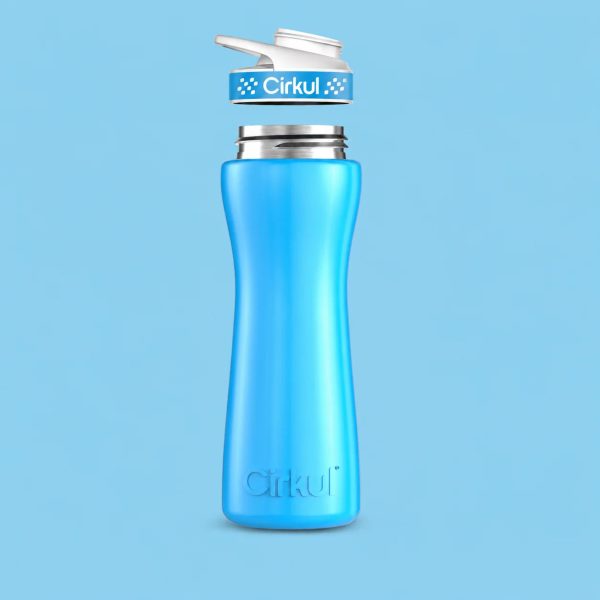 Cirkul 22oz. Stainless Steel Bottle & Comfort Grip Lid