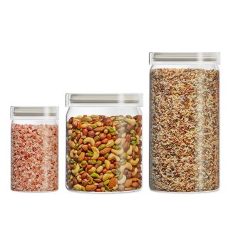 Pyrex Pyrex® 3-Piece Lightweight Glass Canister Set