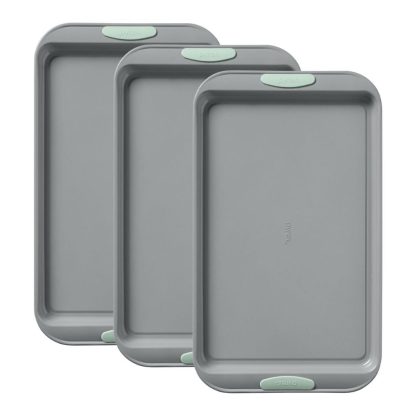 Pyrex Pyrex® Metal Bakeware 3-Piece Large Cookie Sheet Set in Sage