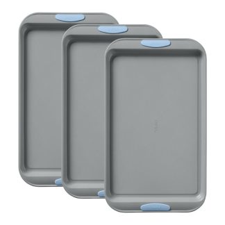 Pyrex Pyrex® Metal Bakeware 3-Piece Large Cookie Sheet Set in Cerulean