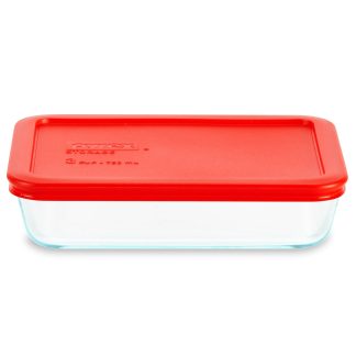 Pyrex Pyrex® Simply Store® 3-Cup Rectangle Glass Storage with Plastic Lid