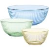 Pyrex Pyrex® Colors Sculpted Tinted 3-piece Mixing Bowl Set