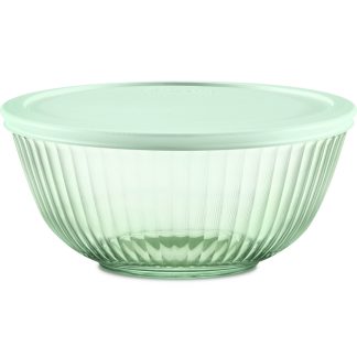 Pyrex Pyrex® Colors Sculpted Tinted 2.3-quart Mixing Bowl with Lid, Green