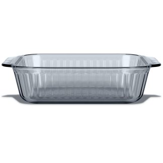Pyrex Pyrex® Sculpted Tinted Colors 8" Square Baking Dish, Smoke