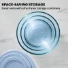 Pyrex Pyrex® Simply Store® Tinted 10-piece Round Storage Set with Blue Plastic Lids