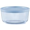 Pyrex Pyrex® Simply Store® Tinted 2-cup Round Storage with Plastic Lid, Blue