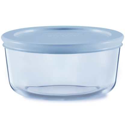 Pyrex Pyrex® Simply Store® Tinted 2-cup Round Storage with Plastic Lid, Blue