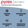 Pyrex Pyrex® Simply Store® Tinted 4-piece Rectangle Storage Set with Green Plastic Lids