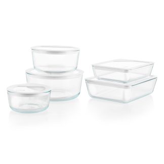 Pyrex Pyrex® Ultimate 10-Piece Glass Storage Set with Glass Lids