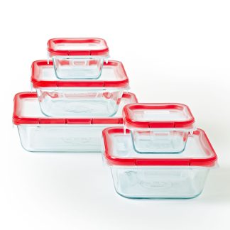 Pyrex Pyrex® Freshlock™ 10-piece Glass Storage Set