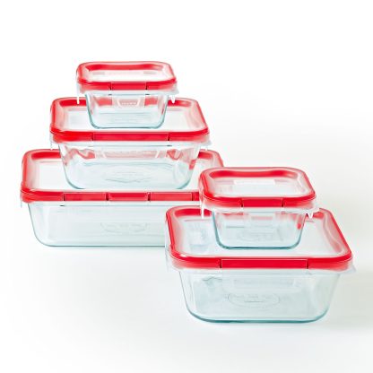 Pyrex Pyrex® Freshlock™ 10-piece Glass Storage Set
