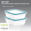 Pyrex Snapware® Total Solution® 8.5-cup Rectangular Plastic Containers 4-pc Set with Lids
