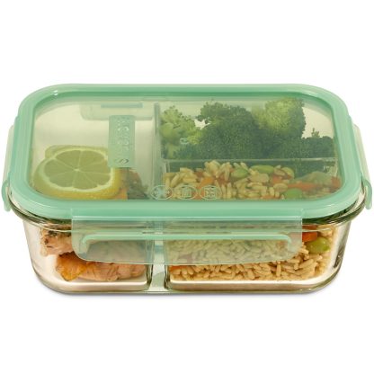 Pyrex Snapware® MealBox™ 3.8-cup Divided Glass Storage Container with Lid