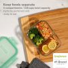 Pyrex Snapware® MealBox™ 3.8-cup Divided Glass Storage Container with Lid