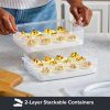 Pyrex Snapware® Snap 'N Stack 2-Layer Food Storage Container with Egg Holder Trays