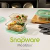 Pyrex Snapware® MealBox™ 3.8-cup Divided Glass Storage Container with Lid