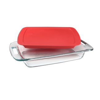 Pyrex Pyrex® Easy Grab® 3-quart Glass Baking Dish with Red Lid