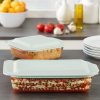 Pyrex Pyrex® Deep 4-piece Baking Dish Set with Sage Lids