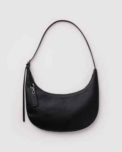 Baggu Medium Recycled Leather Flat Crescent