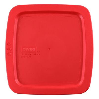 Pyrex Pyrex® Red Lid for Easy Grab® 8" Square Glass Baking Dish