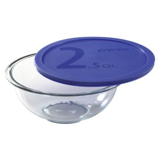 Pyrex Pyrex® 2.5-quart Mixing Bowl with Blue Lid