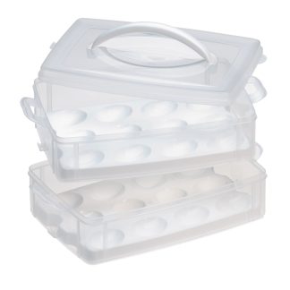 Pyrex Snapware® Snap 'N Stack 2-Layer Food Storage Container with Egg Holder Trays