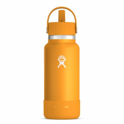 Hydro Flask MyHydro™ 32 oz Wide Mouth with Flex Straw Cap - Clementine