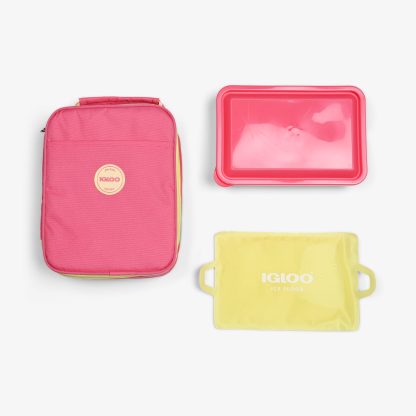 Igloo Kids Lunch Slim Cooler Bundle (Bento Box + Ice Floor)