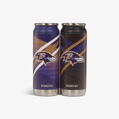 Igloo Baltimore Ravens Home & Away 16 Oz Can 2-Pack